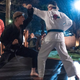 (from left) William Zabka as Johnny Lawrence, Ralph Macchio as Daniel LaRusso in Netflix’s Cobra Kai.